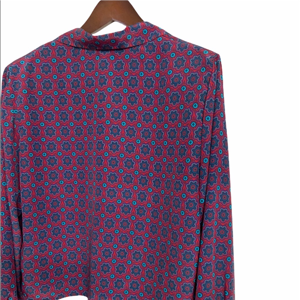 Vintage Haberdashery Purple Floral Blouse View 5